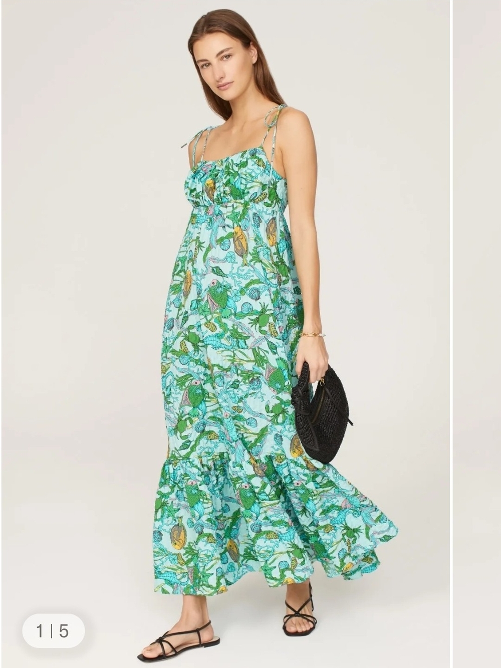 Kate Spade Under The Sea Tie Strap Dress Size XS